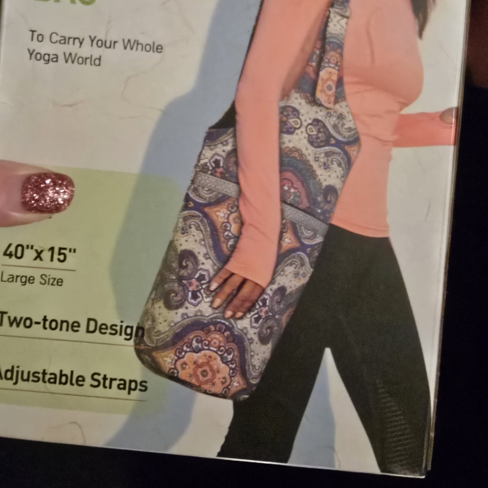 NIB! Pacearth Yoga Mat Bag with Adjustable Straps - Picture 2 of 5